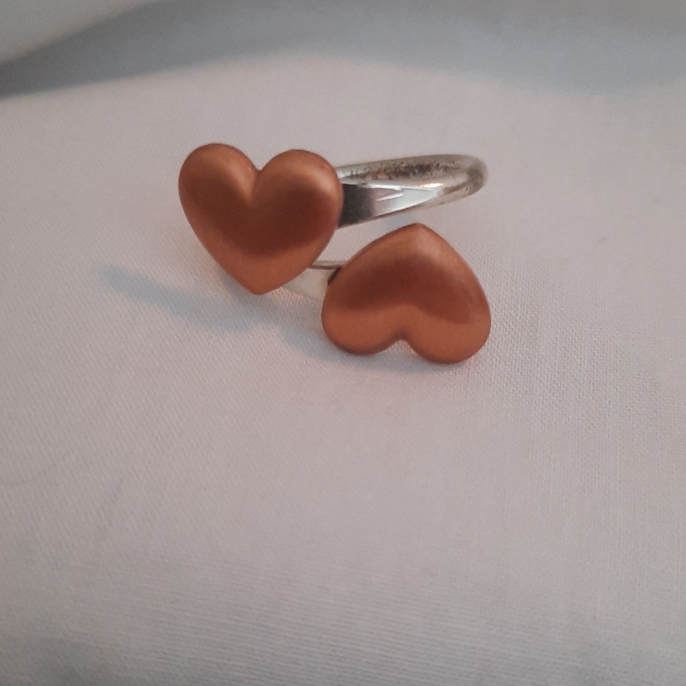 Double heart ring